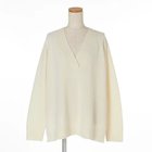 【エクラ/eclat】のVネックウールカシミヤニット ローホワイト|ID: prp329100002098189 ipo3291000000036261763