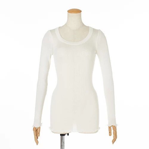 【ドレスハーセルフ/DRESS HERSELF】のシルクリブカットソー ロングスリーブ インテリア・キッズ・メンズ・レディースファッション・服の通販 founy(ファニー) https://founy.com/ ファッション Fashion レディースファッション Fashion for Women トップス・カットソー Cut & Sew Tops カットソー・ベーシックTシャツ Cut-and-Sewn Tops / Stretch Tees & Basics なめらか Smooth, Silky Texture インナー Innerwear カットソー Cut and Sewn Top シルク Silk, 100% Silk スリーブ Sleeve, Long Sleeve / Short Sleeve フィット Fit, Slim Fit フェミニン Feminine, Girly ラグジュアリー Luxury, Elegant ロング Long, Long-Length 冬 Winter / This Winter 夏 Summer 洗える Machine Washable 長袖 Long Sleeve, Full Sleeve |ID: prp329100002098202 ipo3291000000036328643