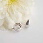 【ジュピター/Jupiter】の【WEB限定】plump white gold hoopピアス シルバー|ID:prp329100002141011