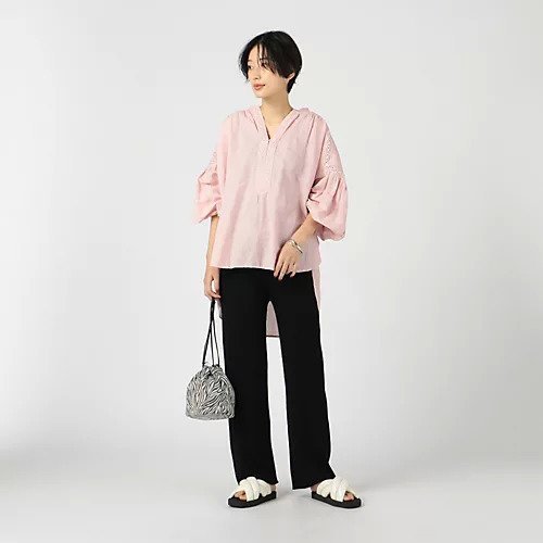 【ヌキテパ/NE QUITTEZ PAS】のCOTTON LINEN LACE BLOUSE インテリア・キッズ・メンズ・レディースファッション・服の通販 founy(ファニー) https://founy.com/ ファッション Fashion レディースファッション WOMEN ギャザー Gather リネン Linen レース Race |ID: prp329100002152701 ipo3291000000031714749