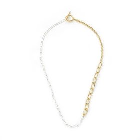 【リューク/Rieuk】のGradient Mix Necklace 49CM 人気、トレンドファッション・服の通販 founy(ファニー) ファッション Fashion レディースファッション Ladies' Fashion Online ジュエリー Jewelry ネックレス Necklaces おすすめ Recommend シルバー Silver チェーン Chain ネックレス Necklace バランス Balance パール Pearl ブレスレット Bracelet ミックス Mix |ID:prp329100002153161