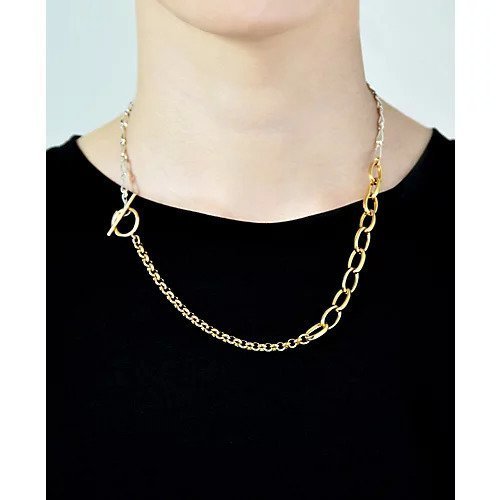 【リューク/Rieuk】のGradient Mix Necklace 49CM 人気、トレンドファッション・服の通販 founy(ファニー) 　ファッション　Fashion　レディースファッション　Ladies' Fashion Online　ジュエリー　Jewelry　ネックレス　Necklaces　おすすめ　Recommend　シルバー　Silver　チェーン　Chain　ネックレス　Necklace　バランス　Balance　パール　Pearl　ブレスレット　Bracelet　ミックス　Mix　other-3|ID: prp329100002153161 ipo3291000000032619609