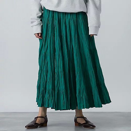 【マリハ/MARIHA】の草原の虹のスカート インテリア・キッズ・メンズ・レディースファッション・服の通販 founy(ファニー) 　ファッション　Fashion　レディースファッション　Ladies' Fashion Online　スカート　Skirt　シンプル　Simple　バランス　Balance　フレア　Flare　人気　Popularity　夏　Summer　洗える　Washable　【別注】グリーン|ID: prp329100002153216 ipo3291000000032617636