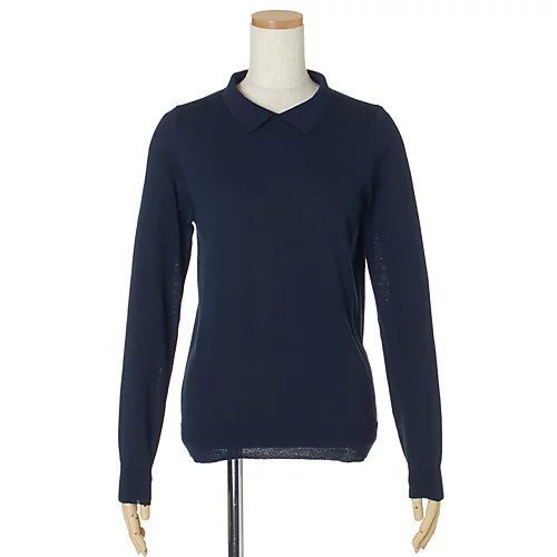 【トゥエルブクローゼット/12closet】の【洗える】ミニ襟付きニット インテリア・キッズ・メンズ・レディースファッション・服の通販 founy(ファニー) https://founy.com/ ファッション Fashion レディースファッション Fashion for Women トップス・カットソー Cut & Sew Tops ニット Knit Tops & Sweaters フィット Fit, Slim Fit ボトム Bottoms, Lower Wear レギュラー Regular, Standard Fit エレガント 上品 Elegant 夏 Summer 洗える Machine Washable |ID: prp329100002257308 ipo3291000000022186459