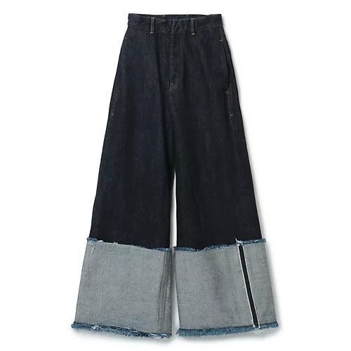 【リヴィントーン/LIVINGTONE】のDOLK - Turn up long インテリア・キッズ・メンズ・レディースファッション・服の通販 founy(ファニー) 　ファッション　Fashion　レディースファッション　Fashion for Women　2023年　2023　2023春夏・S/S　Spring/Summer 2023 SS23　デニム　Denim, Jeans Material　パッチ　Patch, Appliqué　ワイド　Wide, Wide Fit　洗える　Machine Washable　INDIGO|ID: prp329100002355114 ipo3291000000034898525