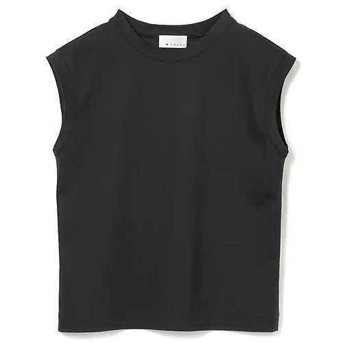 【エムセブンデイズ/M7days】の【コラボ】ジャージーノースリーブTシャツ インテリア・キッズ・メンズ・レディースファッション・服の通販 founy(ファニー) 　ファッション　Fashion　レディースファッション　Fashion for Women　トップス・カットソー　Cut & Sew Tops　キャミソール&ノースリーブ　Camisoles & Sleeveless Tops　シャツ・ブラウス・オフィスカジュアル　Elegant Blouses & Button-Ups　ロングTシャツ・Tシャツ　Longline T-Shirts & Tees　コラボ　Collaboration, Collab　トレンド　Trend, Trending Now　ノースリーブ　Sleeveless, No-Sleeve　バランス　Balance, Style Balance　洗える　Machine Washable　ブラック|ID: prp329100002364573 ipo3291000000035833637