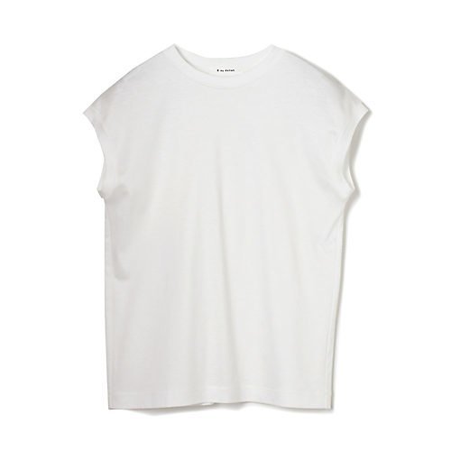 【イーバイエクラ/E by eclat】のフレンチスリーブTシャツ インテリア・キッズ・メンズ・レディースファッション・服の通販 founy(ファニー) 　ファッション　Fashion　レディースファッション　Fashion for Women　トップス・カットソー　Cut & Sew Tops　シャツ・ブラウス・オフィスカジュアル　Elegant Blouses & Button-Ups　ロングTシャツ・Tシャツ　Longline T-Shirts & Tees　スリーブ　Sleeve, Long Sleeve / Short Sleeve　フェミニン　Feminine, Girly　フレンチ　French, French Style　半袖　Short Sleeve, Half Sleeve　洗える　Machine Washable　ホワイト|ID: prp329100002364576 ipo3291000000031819310