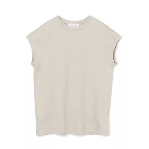【イーバイエクラ/E by eclat】のフレンチスリーブTシャツ インテリア・キッズ・メンズ・レディースファッション・服の通販 founy(ファニー) 　ファッション　Fashion　レディースファッション　Fashion for Women　トップス・カットソー　Cut & Sew Tops　シャツ・ブラウス・オフィスカジュアル　Elegant Blouses & Button-Ups　ロングTシャツ・Tシャツ　Longline T-Shirts & Tees　スリーブ　Sleeve, Long Sleeve / Short Sleeve　フェミニン　Feminine, Girly　フレンチ　French, French Style　半袖　Short Sleeve, Half Sleeve　洗える　Machine Washable　グレージュ|ID: prp329100002364576 ipo3291000000031819316