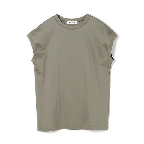 【イーバイエクラ/E by eclat】のフレンチスリーブTシャツ インテリア・キッズ・メンズ・レディースファッション・服の通販 founy(ファニー) 　ファッション　Fashion　レディースファッション　Fashion for Women　トップス・カットソー　Cut & Sew Tops　シャツ・ブラウス・オフィスカジュアル　Elegant Blouses & Button-Ups　ロングTシャツ・Tシャツ　Longline T-Shirts & Tees　スリーブ　Sleeve, Long Sleeve / Short Sleeve　フェミニン　Feminine, Girly　フレンチ　French, French Style　半袖　Short Sleeve, Half Sleeve　洗える　Machine Washable　ブラウン|ID: prp329100002364576 ipo3291000000036322001