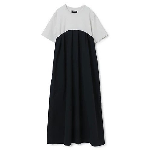 【シンメ/SINME】のTシャツワンピース インテリア・キッズ・メンズ・レディースファッション・服の通販 founy(ファニー) 　ファッション　Fashion　レディースファッション　WOMEN　ワンピース　Dress　シャツワンピース　Shirt Dresses　マキシ　Maxi　洗える　Washable　別注グレー&#215;ネイビー|ID: prp329100002417692 ipo3291000000030967593