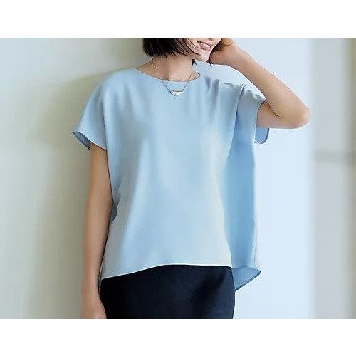【イーバイエクラ/E by eclat】の【とろみ】コクーンブラウス 人気、トレンドファッション・服の通販 founy(ファニー) 　ファッション　Fashion　レディースファッション　Fashion for Women　トップス・カットソー　Cut & Sew Tops　シャツ・ブラウス・オフィスカジュアル　Elegant Blouses & Button-Ups　とろみ　Fluid, Flowy Fabric　カッティング　Cutting Detail　シンプル　Simple, Minimal　リュクス　Luxury, Elegant, High-End, Chic　洗える　Machine Washable　other-3|ID: prp329100002424139 ipo3291000000033022773