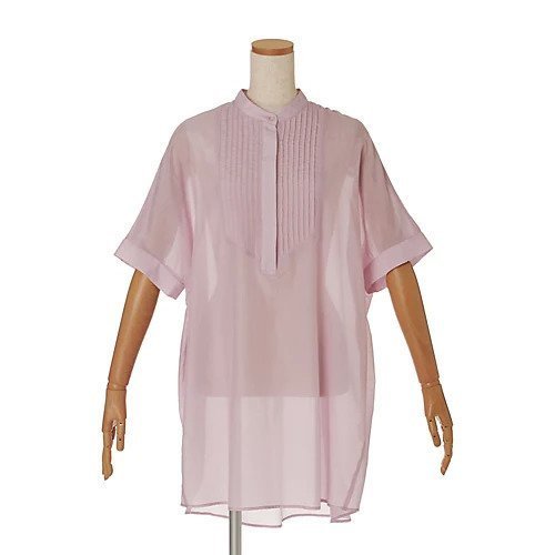 【トゥエルブクローゼット/12closet】の【洗える】コットンシルクチュニック(ロング丈) インテリア・キッズ・メンズ・レディースファッション・服の通販 founy(ファニー) 　ファッション　Fashion　レディースファッション　Fashion for Women　トップス・カットソー　Cut & Sew Tops　シルク　Silk, 100% Silk　シンプル　Simple, Minimal　ボトム　Bottoms, Lower Wear　ロング　Long, Long-Length　エレガント 上品　Elegant　洗える　Machine Washable　ピンク|ID: prp329100002513980 ipo3291000000035912370