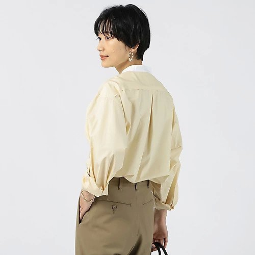 【ジェーンスミス/JANE SMITH】のFINX COTTON BROAD FINX BANDED COLLAR SHIRT 人気、トレンドファッション・服の通販 founy(ファニー) 　ファッション　Fashion　レディースファッション　Fashion for Women　トップス・カットソー　Cut & Sew Tops　シャツ・ブラウス・オフィスカジュアル　Elegant Blouses & Button-Ups　クラシック　Classic, Timeless Style　シルク　Silk, 100% Silk　フロント　Front, Front Design　ブロード　Broadcloth, Fine Cotton　洗える　Machine Washable　other-3|ID: prp329100002535935 ipo3291000000035415392