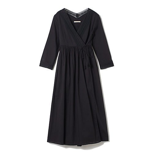 【エクラ/eclat】のコットンボイルガウン インテリア・キッズ・メンズ・レディースファッション・服の通販 founy(ファニー) 　ファッション　Fashion　レディースファッション　Fashion for Women　ガウン　Gown, Robe　レース　Lace, Lace Fabric　別注　Limited Edition, Custom Order　洗える　Machine Washable　ブラック|ID: prp329100002569935 ipo3291000000035920793