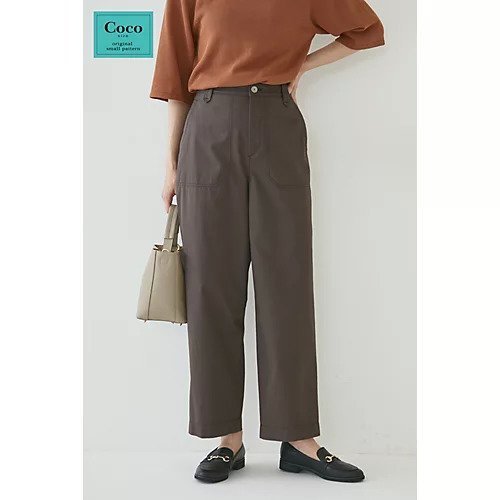 【ヒューマンウーマン/HUMAN WOMAN】のコットンベイカーパンツ インテリア・キッズ・メンズ・レディースファッション・服の通販 founy(ファニー) https://founy.com/ ファッション Fashion レディースファッション WOMEN パンツ Pants おすすめ Recommend シンプル Simple スタンダード Standard ツイル Twill バランス Balance ポケット Pocket ロング Long ワーク Work |ID: prp329100002649530 ipo3291000000030966885