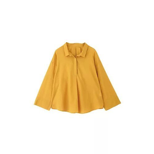 【ヒューマンウーマン/HUMAN WOMAN】のボタニカルダイブラウス 人気、トレンドファッション・服の通販 founy(ファニー) 　ファッション　Fashion　レディースファッション　WOMEN　トップス・カットソー　Tops/Tshirt　シャツ/ブラウス　Shirts/Blouses　おすすめ　Recommend　スキッパー　Skipper　スタンダード　Standard　バランス　Balance　ベーシック　Basic　ボトム　Bottom　other-2|ID: prp329100002649607 ipo3291000000031264564