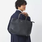 【グリーンレーベルリラクシング/green label relaxing / UNITED ARROWS / MEN】のシボ レザーライク ジップ トート バッグ BLACK|ID: prp329100002656241 ipo3291000000029232243