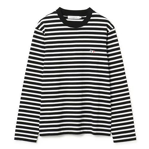 【メゾン キツネ/MAISON KITSUNE】のTRICOLOR FOX PATCH CLASSIC MARIN TEE-SHIRT インテリア・キッズ・メンズ・レディースファッション・服の通販 founy(ファニー) https://founy.com/ ファッション Fashion レディースファッション WOMEN トップス・カットソー Tops/Tshirt シャツ/ブラウス Shirts/Blouses 2023年 2023 2023-2024秋冬・A/W Aw/Autumn/Winter//Fw/Fall-Winter/2023-2024 パッチ Patch フォックス Fox ボーダー Border リラックス Relax 洗える Washable |ID: prp329100002663636 ipo3291000000027523529