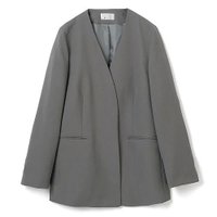 【エムセブンデイズ/M7days】のノーカラージャケット 人気、トレンドファッション・服の通販 founy(ファニー) ファッション Fashion レディースファッション WOMEN アウター Coat Outerwear ジャケット Jackets ノーカラージャケット No Collar Leather Jackets ジャケット Jacket エレガント 上品 Elegant 定番 Standard 洗える Washable |ID:prp329100002671690