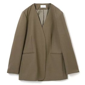 【エムセブンデイズ/M7days】 ノーカラージャケット人気、トレンドファッション・服の通販 founy(ファニー) ファッション Fashion レディースファッション WOMEN アウター Coat Outerwear ジャケット Jackets ノーカラージャケット No Collar Leather Jackets ジャケット Jacket エレガント 上品 Elegant 定番 Standard 洗える Washable |ID:prp329100002671690