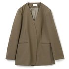 【エムセブンデイズ/M7days】のノーカラージャケット 人気、トレンドファッション・服の通販 founy(ファニー) ファッション Fashion レディースファッション WOMEN アウター Coat Outerwear ジャケット Jackets ノーカラージャケット No Collar Leather Jackets ジャケット Jacket エレガント 上品 Elegant 定番 Standard 洗える Washable thumbnail ライトブラウン|ID: prp329100002671690 ipo3291000000032166001