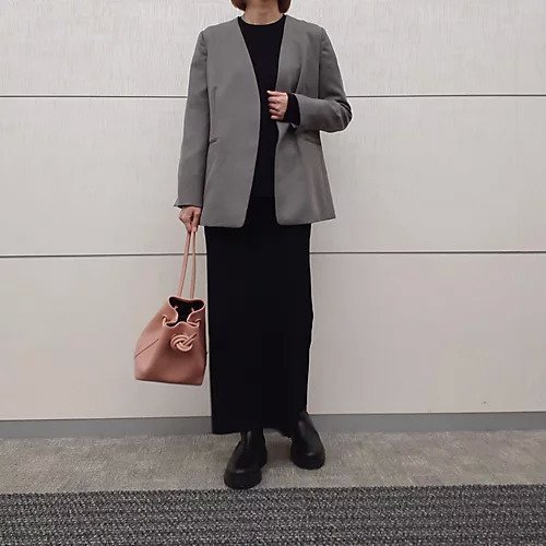 【エムセブンデイズ/M7days】のノーカラージャケット 人気、トレンドファッション・服の通販 founy(ファニー) 　ファッション　Fashion　レディースファッション　WOMEN　アウター　Coat Outerwear　ジャケット　Jackets　ノーカラージャケット　No Collar Leather Jackets　ジャケット　Jacket　エレガント 上品　Elegant　定番　Standard　洗える　Washable　other-3|ID: prp329100002671690 ipo3291000000032166003