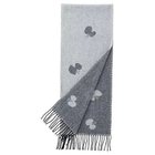 【クリッパン/KLIPPAN】の【mina perhonen KLIPPAN】ウールロングマフラー CHOUCHO ホワイト/ブラック|ID: prp329100002733304 ipo3291000000034724884