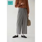 【ヒューマンウーマン/HUMAN WOMAN】のウールポリエステルチェックパンツ モノトーンギンガム|ID: prp329100002745269 ipo3291000000030966918
