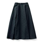【トゥエルブクローゼット/12closet】の【12classe】【洗える】ジャカードふんわりスカート ブラック|ID: prp329100002749958 ipo3291000000032164796