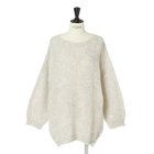 【トリコット ジーンマーク/TRICOTS JEAN MARC】の[コラボ]モヘア混ロングニット ライトグレー(Ecru Chine)|ID: prp329100002749994 ipo3291000000032164628