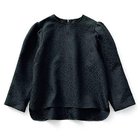 【トゥエルブクローゼット/12closet】の【12classe】【洗える】ジャカードギャザーブラウス ブラック|ID: prp329100002749999 ipo3291000000029424883