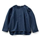 【トゥエルブクローゼット/12closet】の【12classe】【洗える】ジャカードギャザーブラウス ネイビー|ID: prp329100002749999 ipo3291000000029424884