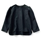 【トゥエルブクローゼット/12closet】の【12classe】【洗える】ジャカードギャザーブラウス ブラック|ID: prp329100002749999 ipo3291000000032164339