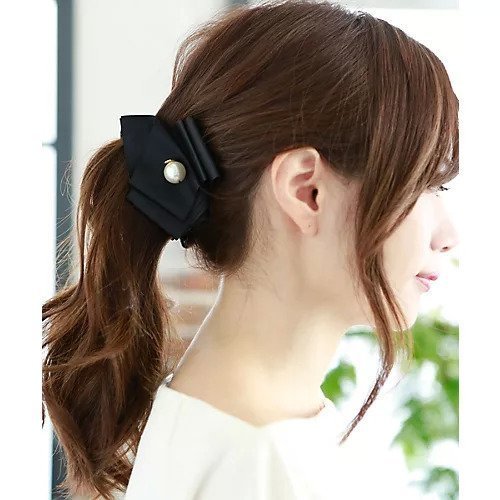 【コレカラ/collecala】の重ねリボンとパールのバナナクリップ 人気、トレンドファッション・服の通販 founy(ファニー) 　ファッション　Fashion　レディースファッション　Fashion for Women　パール　Pearl, Pearl Accent　リボン　Ribbon, Bow　other-2|ID: prp329100002752537 ipo3291000000031291360