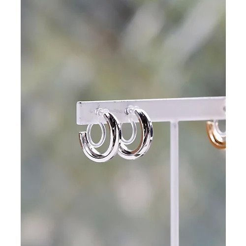 【コレカラ/collecala】のノンホール・2連クロス樹脂フープイヤリング 人気、トレンドファッション・服の通販 founy(ファニー) ファッション Fashion レディースファッション Fashion for Women ジュエリー Jewelry ファッションリング Fashion Rings イヤリング・フープ・ドロップタイプ Hoop, Drop & Clip Earrings イヤリング Earrings シンプル Simple, Minimal フープ Hoop, Hoop Earrings エレガント 上品 Elegant other-1|ID: prp329100002778066 ipo3291000000034434759