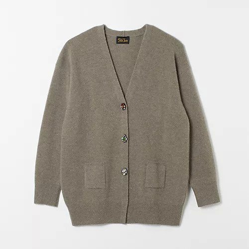 【ペールジュート/Pale Jute】のBijou Bouton Cardigan 人気、トレンドファッション・服の通販 founy(ファニー) ファッション Fashion レディースファッション Fashion for Women トップス・カットソー Cut & Sew Tops カーディガン・羽織り Layered Style Cardigans なめらか Smooth, Silky Texture カーディガン Cardigan, Knitwear ショルダー Shoulder, Shoulder Strap ジュエル Jewel, Gemstone ドロップ Drop Shoulder, Dropped Style バランス Balance, Style Balance ビジュー Bijou, Jewel-like Accent other-1|ID: prp329100002801439 ipo3291000000030964443