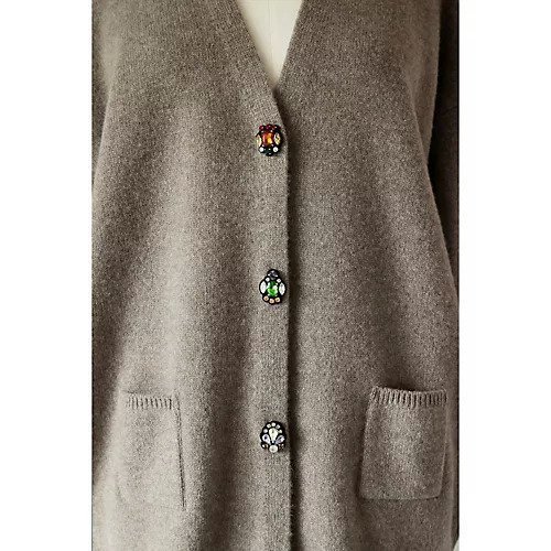 【ペールジュート/Pale Jute】のBijou Bouton Cardigan 人気、トレンドファッション・服の通販 founy(ファニー) ファッション Fashion レディースファッション Fashion for Women トップス・カットソー Cut & Sew Tops カーディガン・羽織り Layered Style Cardigans なめらか Smooth, Silky Texture カーディガン Cardigan, Knitwear ショルダー Shoulder, Shoulder Strap ジュエル Jewel, Gemstone ドロップ Drop Shoulder, Dropped Style バランス Balance, Style Balance ビジュー Bijou, Jewel-like Accent other-3|ID: prp329100002801439 ipo3291000000031256311