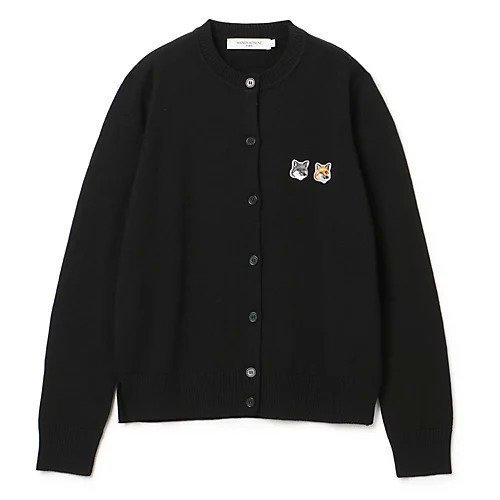 【メゾン キツネ/MAISON KITSUNE】のDOUBLE FOX HEAD PATCH R-NECK CARDIGAN インテリア・キッズ・メンズ・レディースファッション・服の通販 founy(ファニー) https://founy.com/ ファッション Fashion レディースファッション WOMEN トップス・カットソー Tops/Tshirt カーディガン Cardigans 2023年 2023 2023-2024秋冬・A/W Aw/Autumn/Winter//Fw/Fall-Winter/2023-2024 カーディガン Cardigan シンプル Simple パッチ Patch フォックス Fox メランジ Melange |ID: prp329100002816497 ipo3291000000027523835