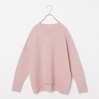 【トゥエルブクローゼット/12closet】の【福田麻琴さんコラボ】【洗える】クルーネックホールガーメントニット ピンク|ID: prp329100002844613 ipo3291000000026994066