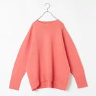 【トゥエルブクローゼット/12closet】の【福田麻琴さんコラボ】【洗える】クルーネックホールガーメントニット オレンジピンク|ID: prp329100002844613 ipo3291000000034092359