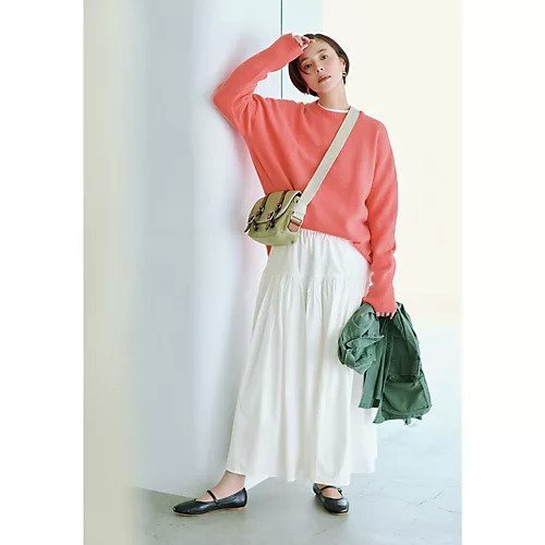 【トゥエルブクローゼット/12closet】の【福田麻琴さんコラボ】【洗える】クルーネックホールガーメントニット 人気、トレンドファッション・服の通販 founy(ファニー) 　ファッションモデル・俳優・女優　Models　女性　Women　福田麻琴　Fukuda Makoto　ファッション　Fashion　レディースファッション　Fashion for Women　トップス・カットソー　Cut & Sew Tops　ニット　Knit Tops & Sweaters　コラボ　Collaboration, Collab　バランス　Balance, Style Balance　ホールガーメント　WholeGarment, Seamless Knit　洗える　Machine Washable　other-2|ID: prp329100002844613 ipo3291000000035126021