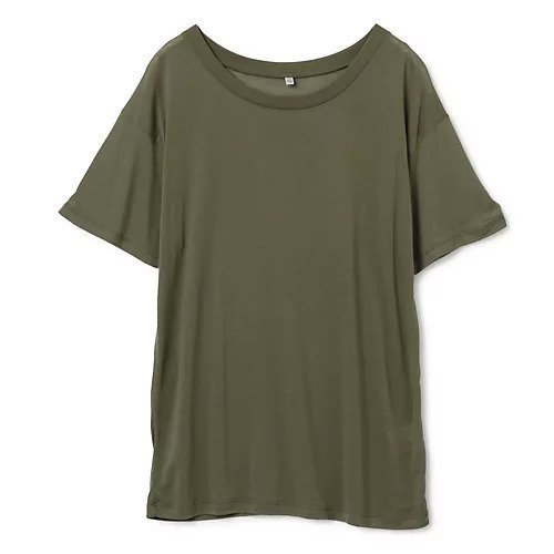 【ベースレンジ/Baserange】のLOOSE TEE インテリア・キッズ・メンズ・レディースファッション・服の通販 founy(ファニー) 　ファッション　Fashion　レディースファッション　WOMEN　シアー　Sheer　半袖　Short Sleeve　定番　Standard　洗える　Washable　APACHE GREEN|ID: prp329100002900230 ipo3291000000028143420