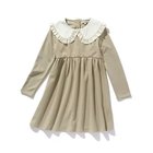 【シューラルー/SHOO LA RUE / KIDS】の【110-140cm/プチセレ】衿レースポンチワンピース ベージュ|ID: prp329100002901802 ipo3291000000029590251