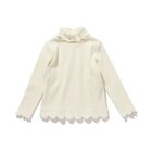 【シューラルー/SHOO LA RUE / KIDS】の【110-140cm/プチセレ】テレコ裾スカラップタートル アイボリー|ID: prp329100002901806 ipo3291000000029588606