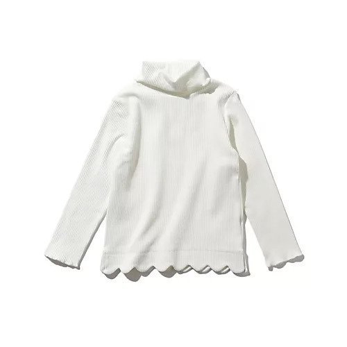 【シューラルー/SHOO LA RUE / KIDS】の【110-140cm/プチセレ】テレコ裾スカラップタートル インテリア・キッズ・メンズ・レディースファッション・服の通販 founy(ファニー) 　ファッション　Fashion　キッズファッション　KIDS　おすすめ　Recommend　インナー　Inner　スカラップ　Scalloped　セレモニー　Ceremony　タートル　Turtle　テレコ　Tereko　ハイネック　High Neck　入学式　Entrance Ceremony　冬　Winter　卒業式　Graduation Ceremony　結婚式　Wedding Ceremony　アイボリー|ID: prp329100002901806 ipo3291000000029588609