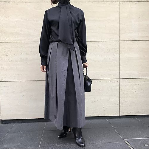 【エクラ/eclat】の前後2WAYボウタイブラウス 人気、トレンドファッション・服の通販 founy(ファニー) 　ファッション　Fashion　レディースファッション　Fashion for Women　トップス・カットソー　Cut & Sew Tops　シャツ・ブラウス・オフィスカジュアル　Elegant Blouses & Button-Ups　カフス　Cuff Design　クール　Cool, Chic　シンプル　Simple, Minimal　バランス　Balance, Style Balance　フェミニン　Feminine, Girly　ボトム　Bottoms, Lower Wear　エレガント 上品　Elegant　別注　Limited Edition, Custom Order　定番　Standard, Basic Item　洗える　Machine Washable　other-3|ID: prp329100002922671 ipo3291000000035653243