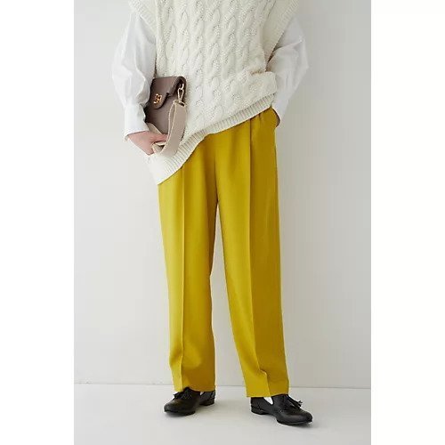 【ヒューマンウーマン/HUMAN WOMAN】のツイルカラーパンツ インテリア・キッズ・メンズ・レディースファッション・服の通販 founy(ファニー) 　ファッション　Fashion　レディースファッション　WOMEN　パンツ　Pants　おすすめ　Recommend　イエロー　Yellow　シンプル　Simple　スタンダード　Standard　ツイル　Twill　トレンド　Trend　パーカー　Hoodie　ベーシック　Basic　冬　Winter　A/W・秋冬　Aw・Autumn/Winter・Fw・Fall-Winter　イエロー|ID: prp329100002927732 ipo3291000000030966958