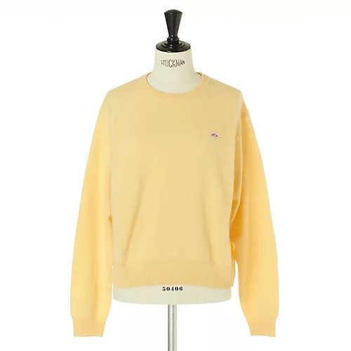 【ダントン/DANTON】のクルーネックニット インテリア・キッズ・メンズ・レディースファッション・服の通販 founy(ファニー) 　ファッション　Fashion　レディースファッション　WOMEN　トップス・カットソー　Tops/Tshirt　ニット　Knit Tops　なめらか　Smooth　イエロー　Yellow　ベーシック　Basic　ロング　Long　今季　This Season　カスタード|ID: prp329100002937779 ipo3291000000031714911