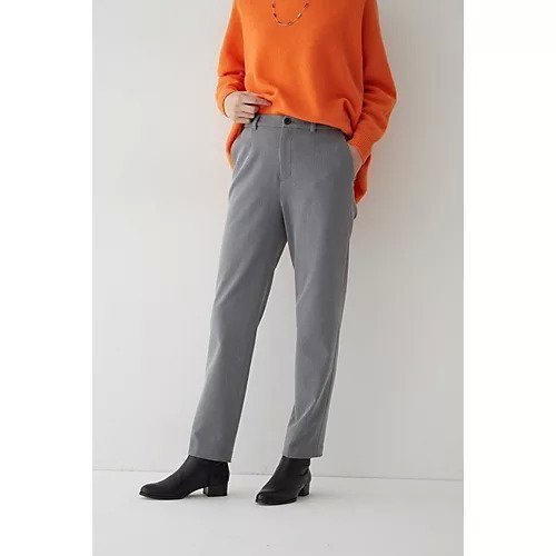 【ヒューマンウーマン/HUMAN WOMAN】の2WAYスリムストレートパンツ インテリア・キッズ・メンズ・レディースファッション・服の通販 founy(ファニー) 　ファッション　Fashion　レディースファッション　WOMEN　パンツ　Pants　シンプル　Simple　スタンダード　Standard　ストレッチ　Stretch　ストレート　Straight　ボトム　Bottom　おすすめ　Recommend　トップグレー|ID: prp329100002963356 ipo3291000000030966948