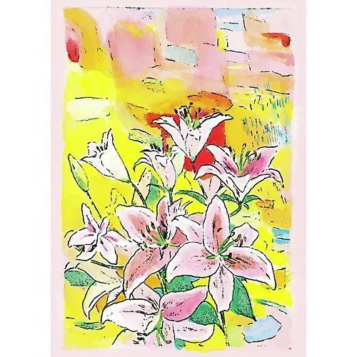 【山本容子作/Yamamoto Yoko / GOODS】の『花氷』銅版画 手彩色 人気、トレンドファッション・服の通販 founy(ファニー) 　雑誌掲載アイテム　Magazine Items　ファッション雑誌　Fashion Magazines　エクラ　eclat　1月号　January Issue　雑誌　Magazine　夏　Summer　other-2|ID: prp329100002996841 ipo3291000000031272814